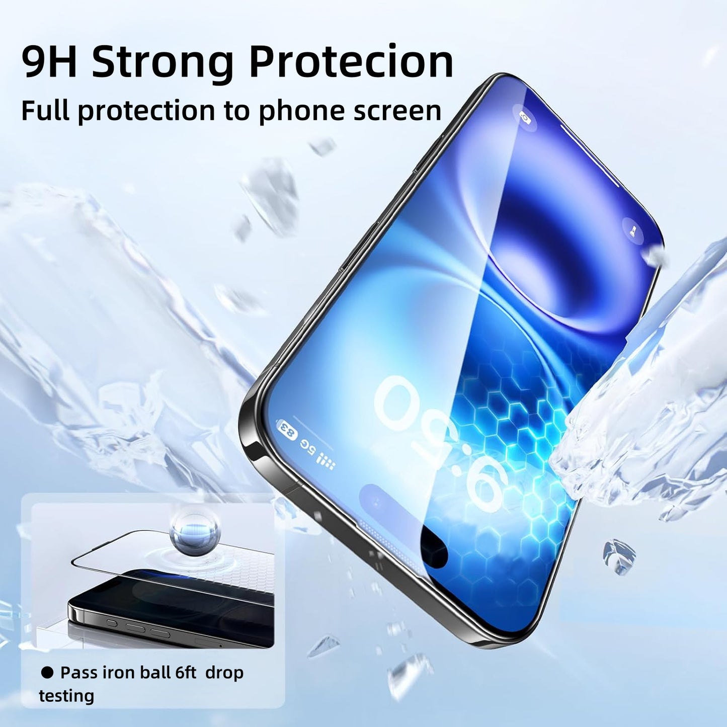Quad iPhone 16 Pro Tempered Glass