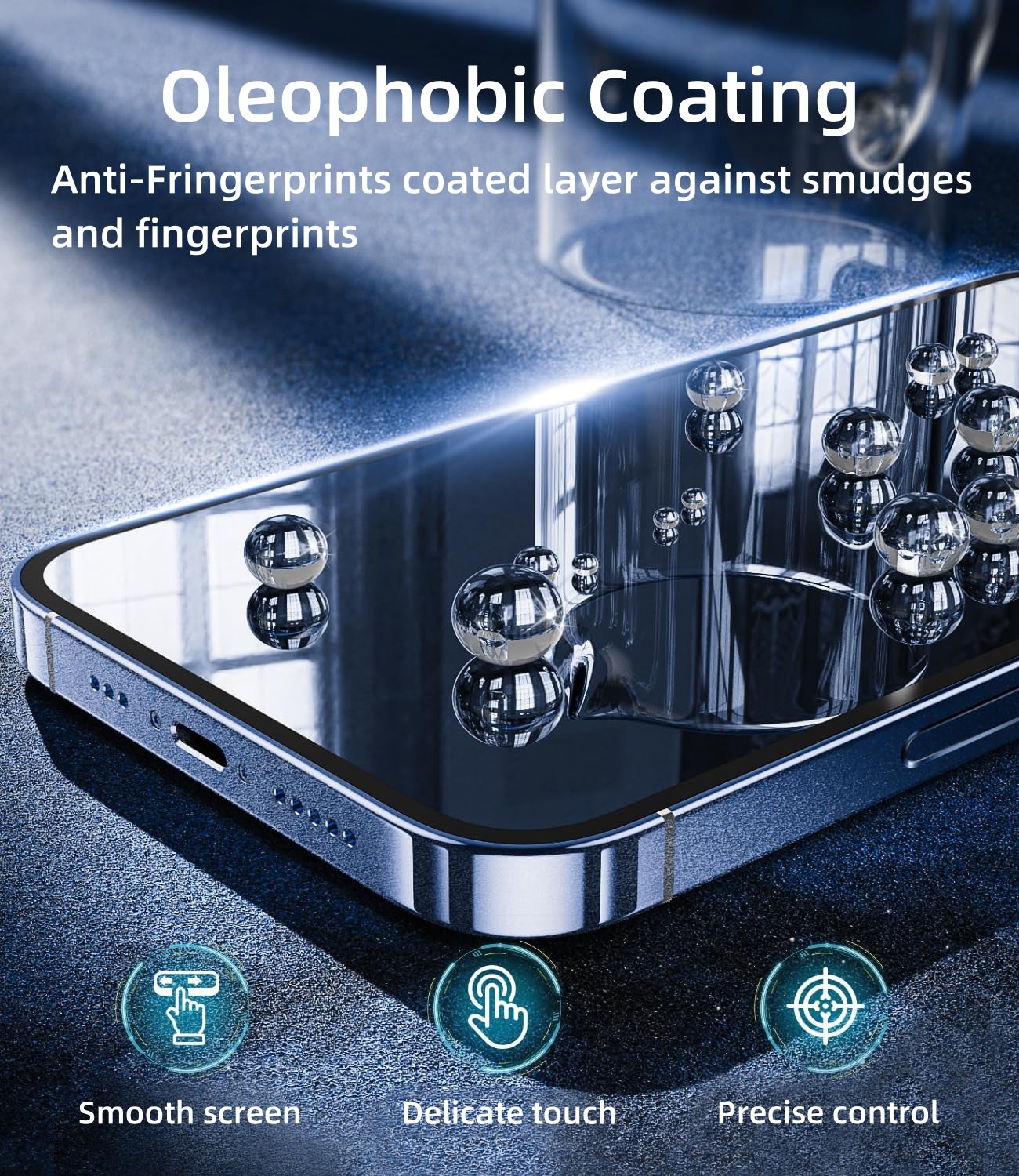 Quad iPhone 16 Pro max Tempered Glass