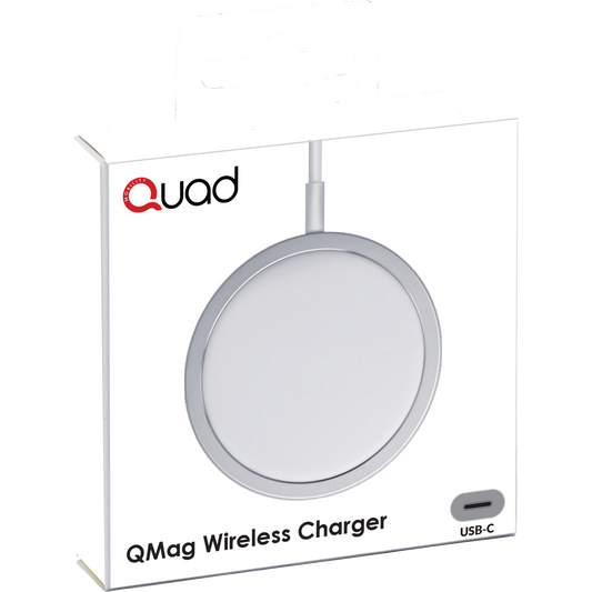 Quad Qmag Fast Phone Wireless Charger 15w White....