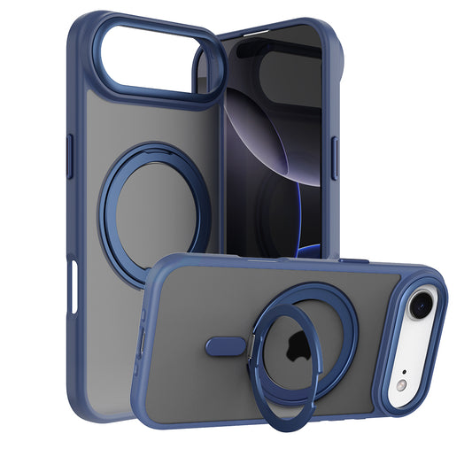Quad iPhone 17 Air Qmag Kick Stand Blue Case