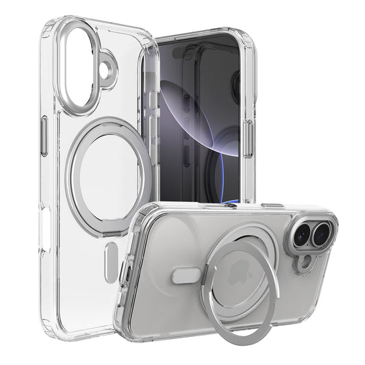 Quad iPhone 17 Qmag Kick Stand Clear Case