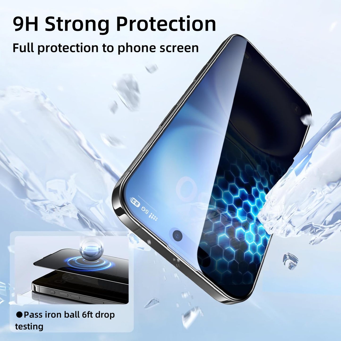 Quad iPhone 16 Plus Privacy Glass