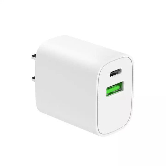 Quad 20w Dual Port Fast Charger A+C White
